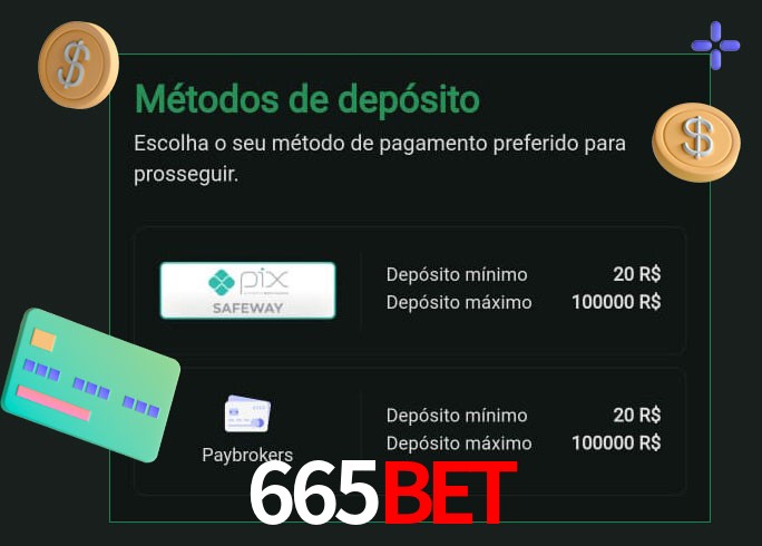 O cassino 665BETbet oferece uma grande variedade de métodos de pagamento